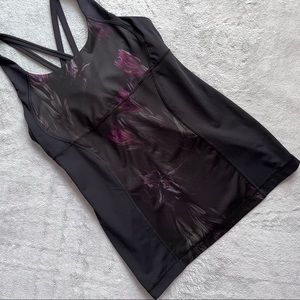 lululemon athletica Black and Purple Tank Top